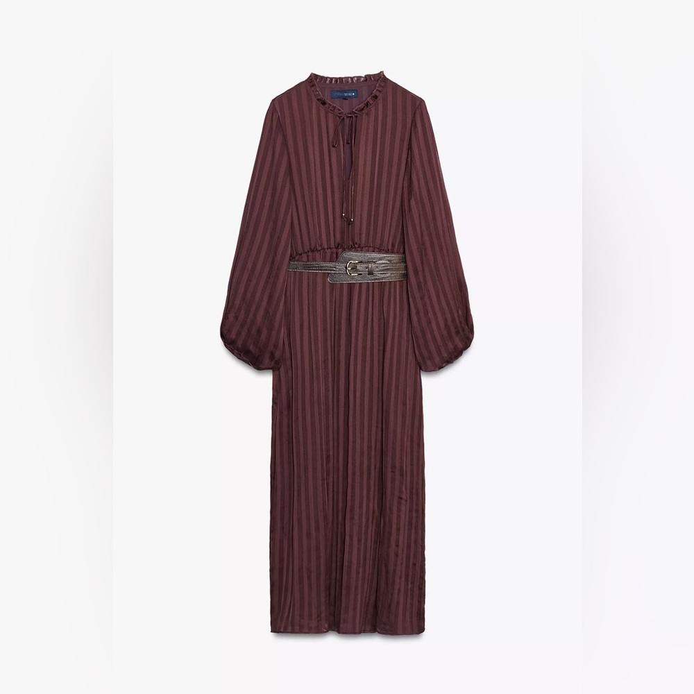 Zara Belted Maxi Dress